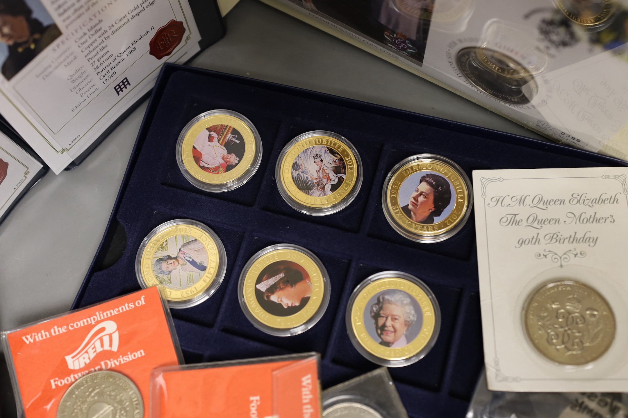 A quantity of various coronation commemorative coins